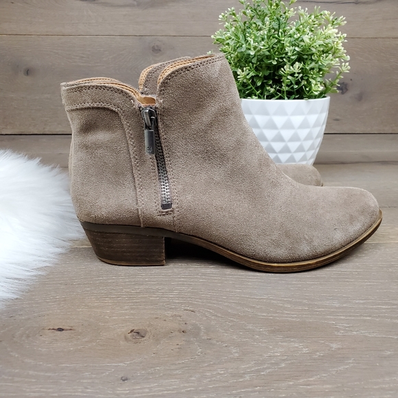 Lucky Brand Shoes - Lucky Brand 'Breah' Gray Suede Booties